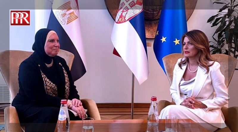 وزيرة التجارة والصناعة ونظيرتها الصربية تبحثان سبل تنمية وتطوير العلاقات الاقتصادية المشتركة بين البلدين