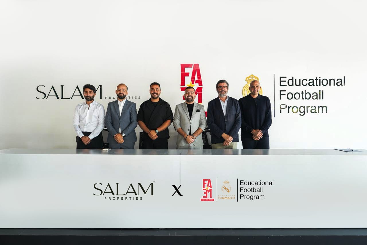 سلام بروبرتيز تتعاون مع FAME Academies لإتاحة برنامج كرة القدم التعليمي التابع لمؤسسة ريال مدريد  بمجتمعاتها