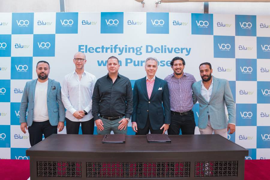VOO App وبالشراكة مع Blu EV تطلق أول منظومة موتوسيكلات كهربائية صديقة للبيئة للتوصيل السريع في مصر

