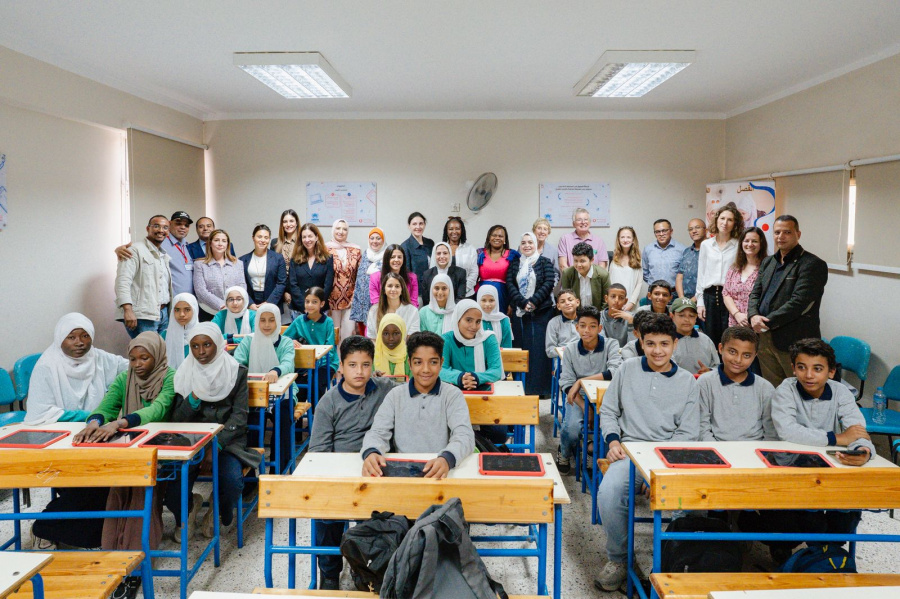 مؤسسة فودافون مصر ومؤسسة فودافون العالمية توسعان برنامج شبكة المدارس الفورية للاجئين في مصر بالشراكة مع المفوضية السامية للأمم المتحدة لشؤون اللاجئين