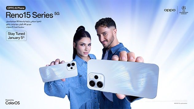 أحمد مالك وهدى المفتي يقدمان “رفيق الحفلة” الجديد من OPPO مع إطلاق سلسلة Reno15 في مصر