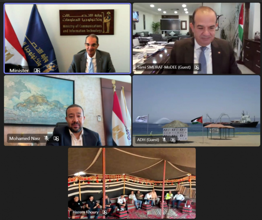 مصر والأردن يطلقان الكابل البحري 