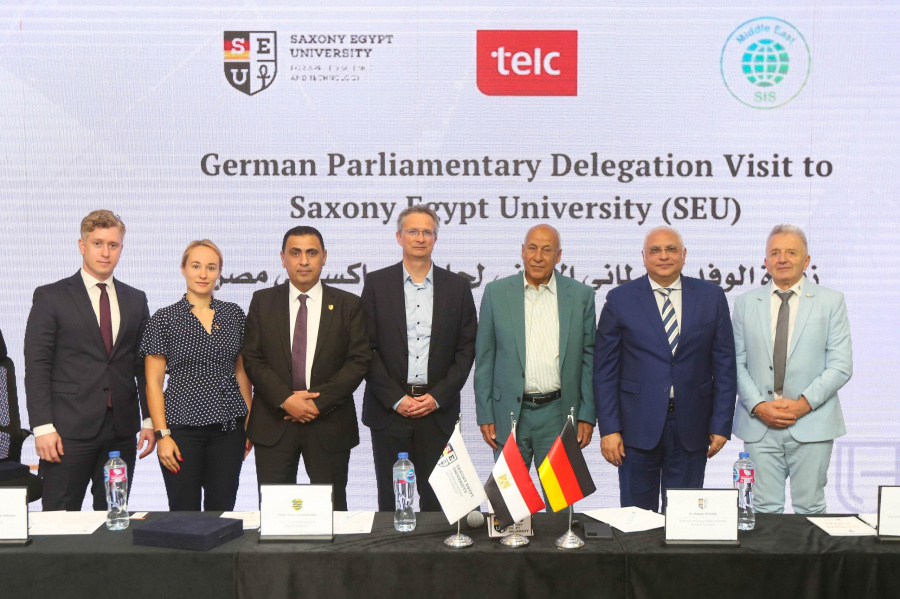 جامعة ساكسوني مصر تستقبل وفدًا برلمانيًا ألمانيًا لتعزيز التعاون الأكاديمي وفرص التوظيف الدولي