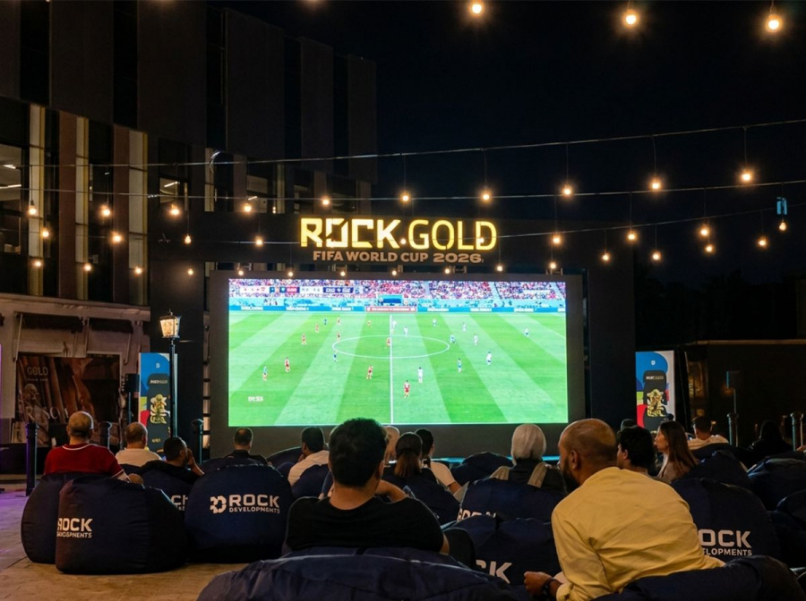 Rock Developments تنظم فعاليات مشاهدة كأس العالم 2026 في «Rock Gold» بالتجمع الخامس ضمن ثالث حدث جماهيري بالمشروع قبل التسليم