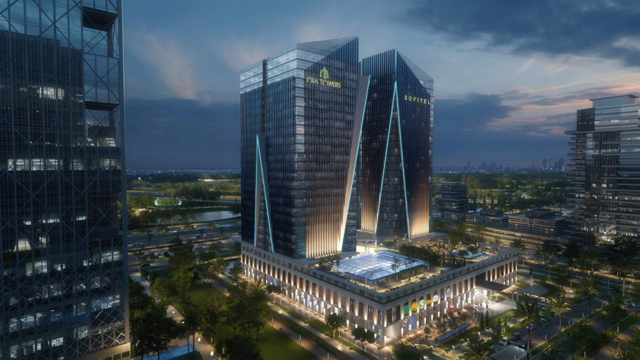 «Tivoli Dome» تتفقد «OIA Towers» بالعاصمة الجديدة لمتابعة تطورات المنطقة التجارية